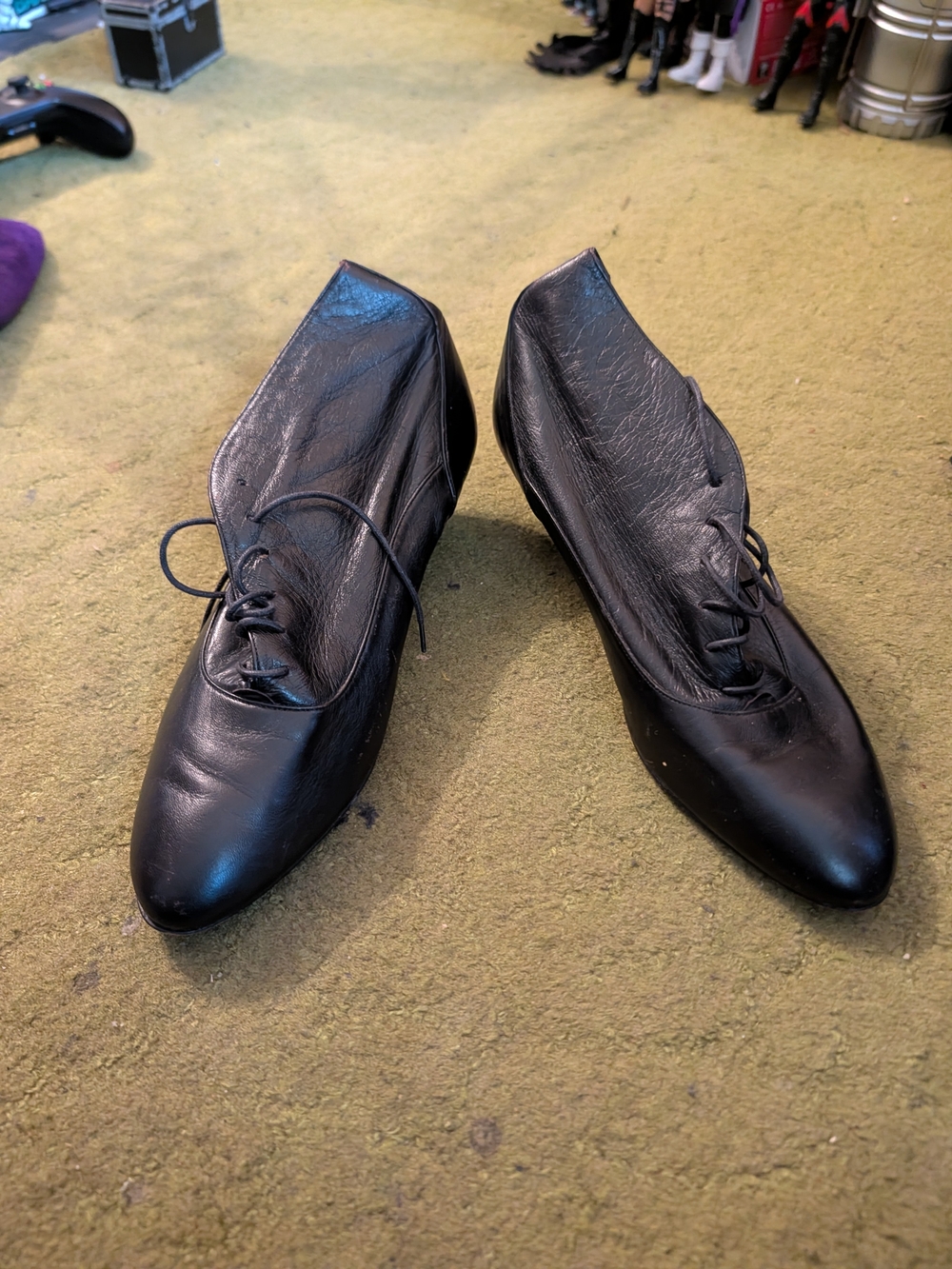 Vero Cuoio Black Leather Derby Shoes